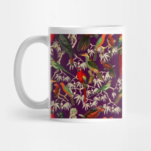 Tropical birds - Purple Mug